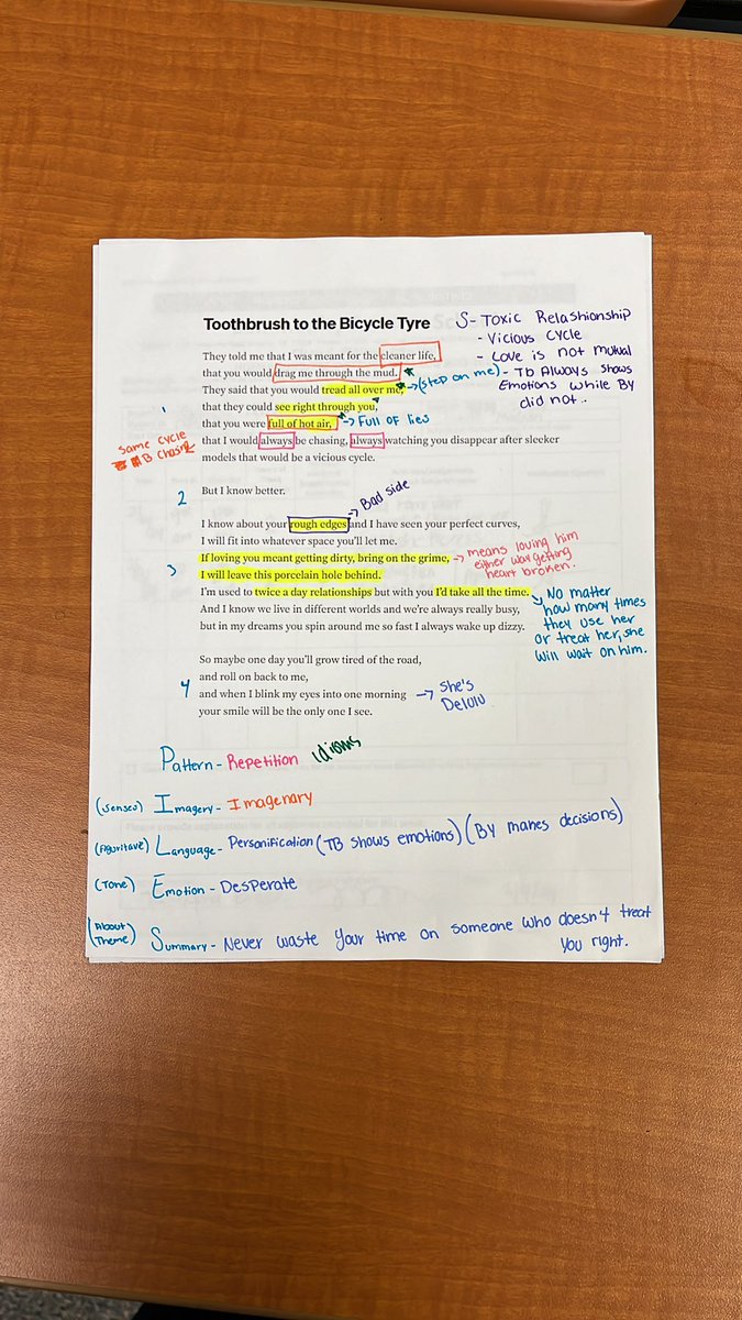 #Annotations are my love languages! I love when my students use annotations to deconstruct a piece of literature! @CommServHISD @HISD_ELA