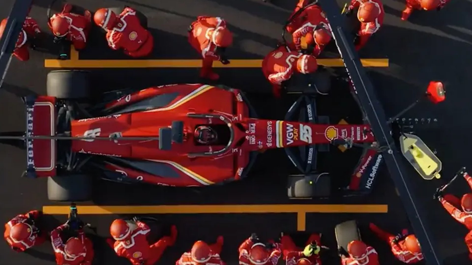 Ferrari SF-24 pit stop