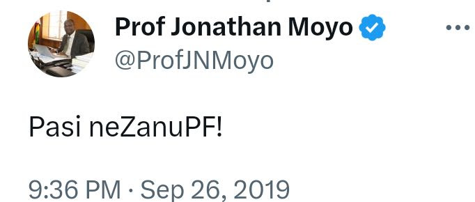 <a href="/ProfJNMoyo/">Prof Jonathan Moyo</a> Zanupf is cruel, after this fugitive professor worked so hard for them to get 2/3 majority they are still refusing to buy him an air ticket back home 🙈🙈🙈

Uchaita Zimbabwe yekugugula.
<a href="/Katazamhondoro/">Rusty Markham Ex MP Harare East</a> <a href="/nelsonchamisa/">nelson chamisa</a> <a href="/advocatemahere/">Fadzayi Mahere🇿🇼</a> <a href="/ParliamentZim/">Parliament of Zimbabwe</a>