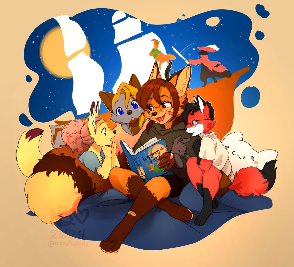 Cozy in, this is the good part!
For sweet woof @//PhilattheGame !! 💖❤️
What's your favorite bedtime story~?? 

Thank you so much~!!