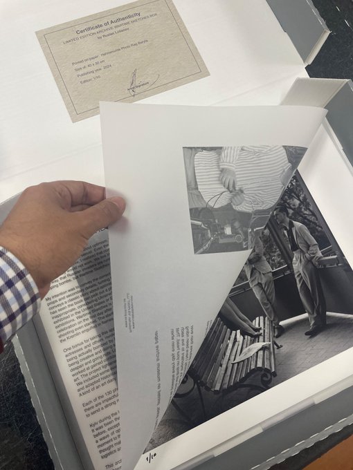 Archive box Hahnemuhle with portfolio from Wartime Sketches ( 10 limited edition prints ) https://t.<a href="/tag/art"class="tags"><span>#art</span></a>