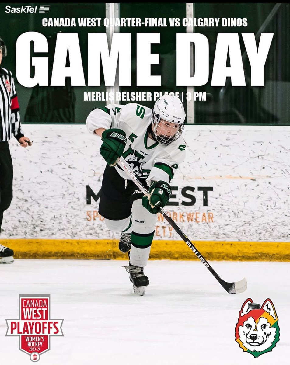 HuskieWHKY's tweet photo. HERE WE GO⚡️

It’s officially that time of year again. The Huskies will take on the Calgary Dinos in a best of three weekend series starting this afternoon at MBP. The two teams hit the ice at 3 PM.

#HuskiePride | #PowerofthePack https://t.co/HxaaoY3Z6x