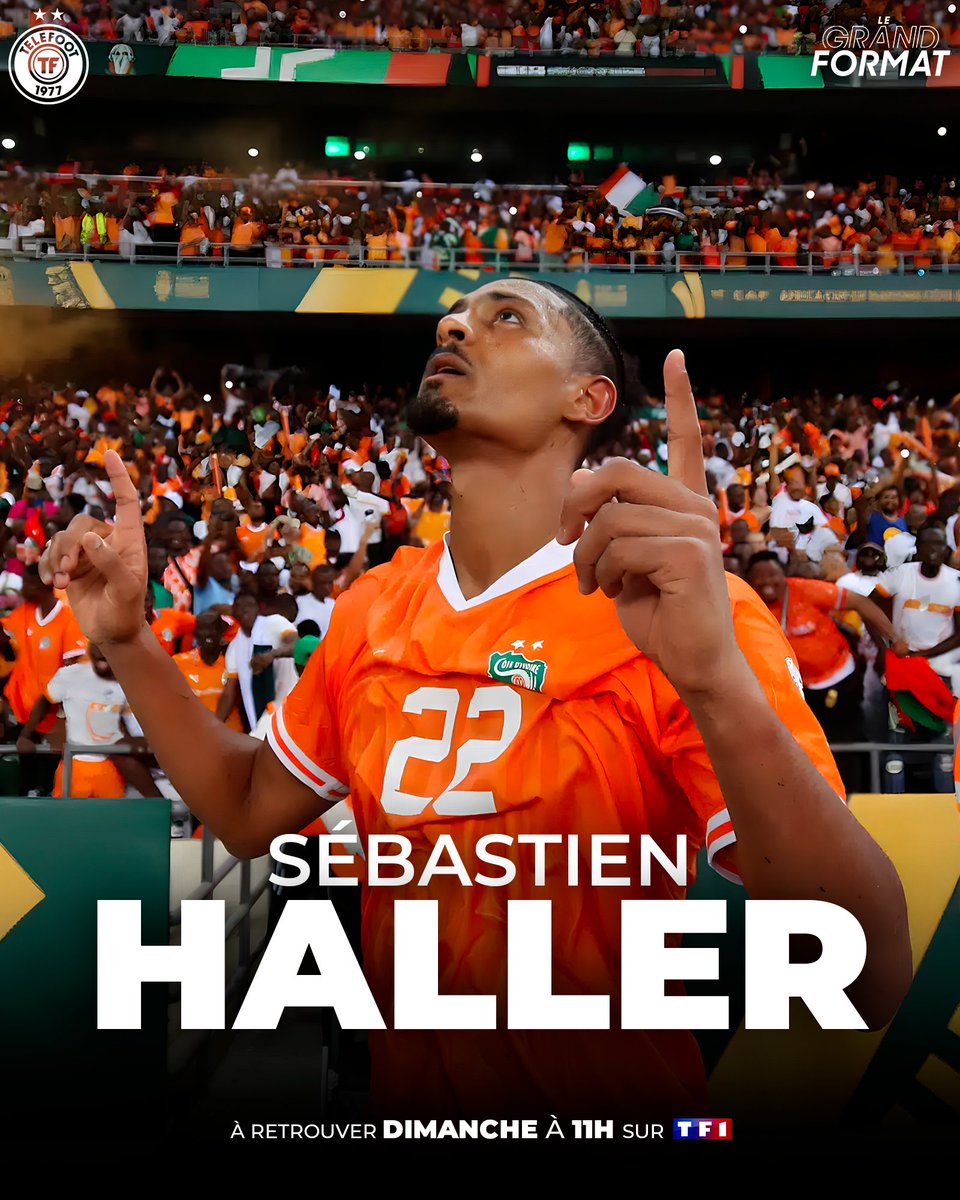 🚨 Demain, Sébastien Haller se livre en exclusivité pour Téléfoot ! Dans une grande interview avec @SaberDesfa, il revient sur le miracle ivoirien, la folie au pays, son émotion 18 mois après sa victoire face au cancer, et son retour à Dortmund. RDV à 11h !