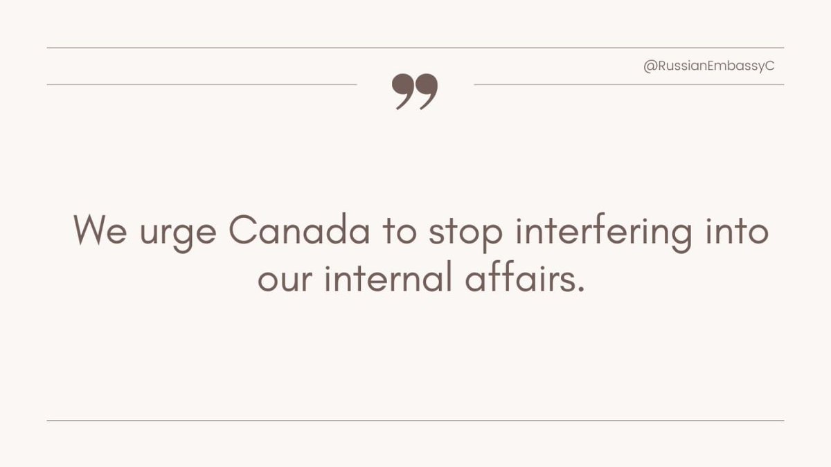 RussianEmbassyC's tweet image. Every death is a tragedy. But the death of a Russian citizen is strictly Russia’s matter. Thus, we urge Canada to stop interfering into our internal affairs.
