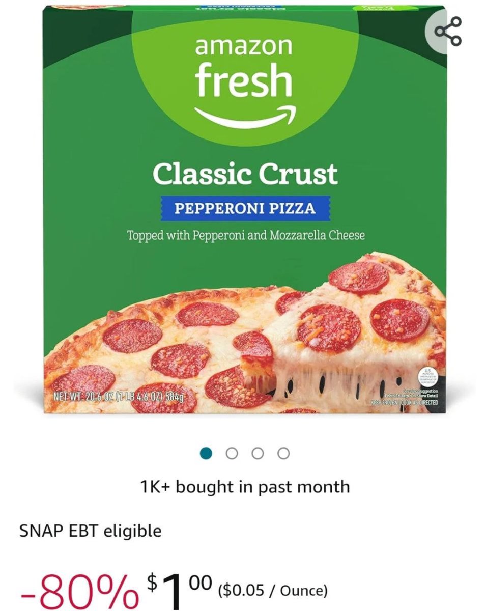 If you have Amazon Fresh in you're area, get 80% off these pizza 

Pepperoni 🔗🔗👇🏾👇🏾
amzn.to/3UEcbFN

Cheese 🔗🔗👇🏾👇🏾
amzn.to/3UCjeie
