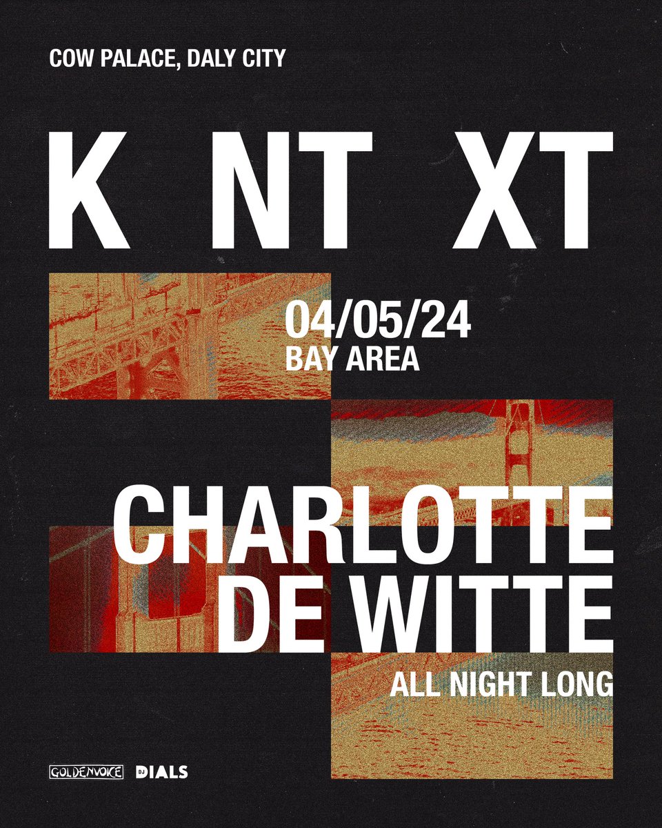 Tickets for Charlotte's allnighter at the Bay Area are now on sale: kntxt.be/sanfrancisco 🥵

#KNTXT #DalyCity #California #charlottedewitte #allnightlong