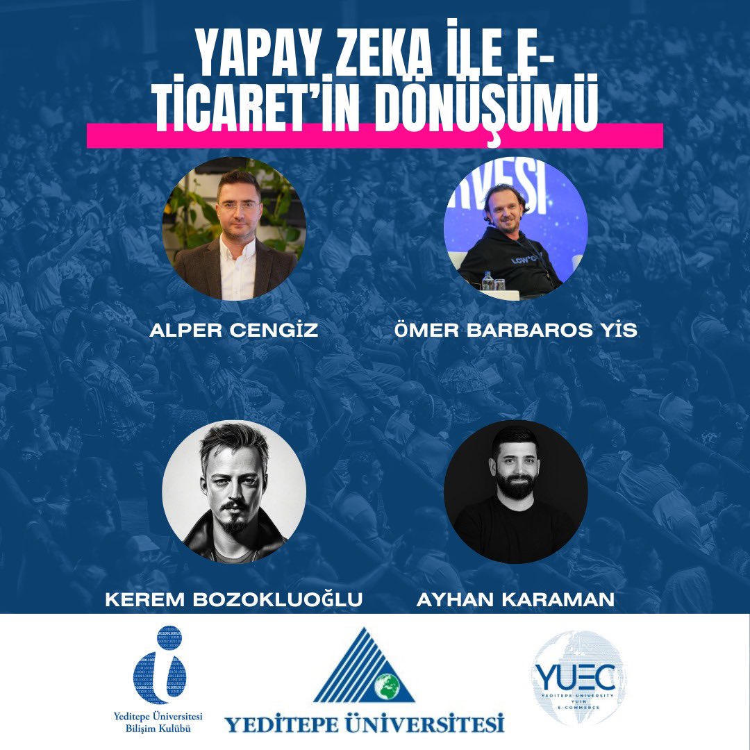 yuecommerce's tweet photo. Merhaba e-ticaret tutkunları! 🚀 27 Şubat'ta gerçekleşecek olan Yuinconf E-Ticaret Günü'nde buluşmaya hazır mısınız? 🎉

Detaylar için bizi takip etmeye devam edin! Bu kaçırılmayacak etkinlikte buluşmak üzere! 🌐🤝 Etkinliğe katılanlara özel sertifika verileceğini unutmayın! 📜 https://t.co/IMS0dvBqZJ