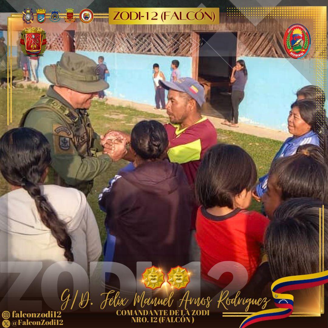 FalconZodi12's tweet photo. FACILITAR EL VIVIR VIVIENDO.
Hugo Chávez Frías.
Cumpliendo órdenes de nuestro Comandante en Jefe @NicolasMaduro la #FANB #REDIOC #ZODIFALCÓN se encuentra desplegada en la población de San Rafael de Kamoiran, área de desarrollo integral perteneciente a la la @ZodiEsequiba64 https://t.co/oe2QXJgWjF