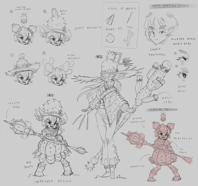 Quick concept sketches for some character designs I'm working on 