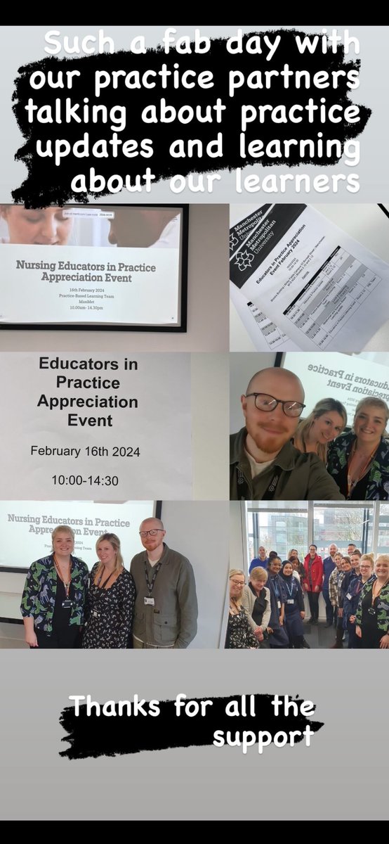 A big thanks to our practice partners for all the support to our learners they wouldn’t have the experiences they do without all you! Hopefully we wined and dined you with enough coffee and cake. Thank you for your fabulous ideas! @MMUPBLTutors @CongraveAmy @ClinicalPoet