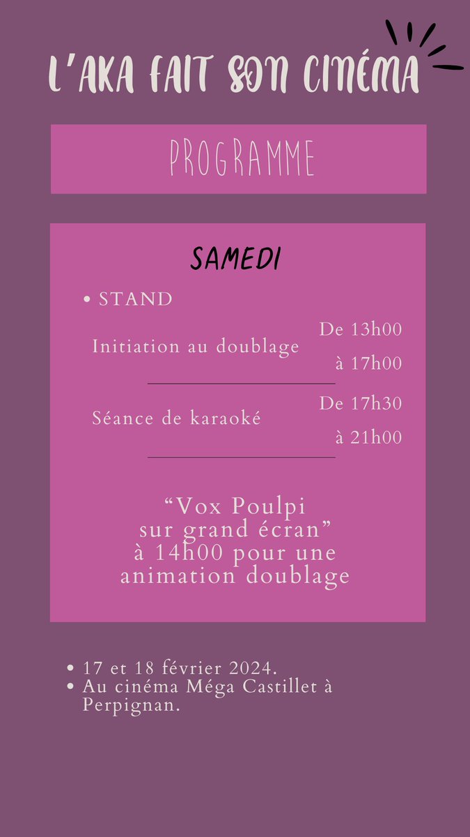 VoxPoulpi's tweet photo. Hello, voici le programme de la journée de demain ! 

~Lucy~ https://t.co/hlEj0UN1pH