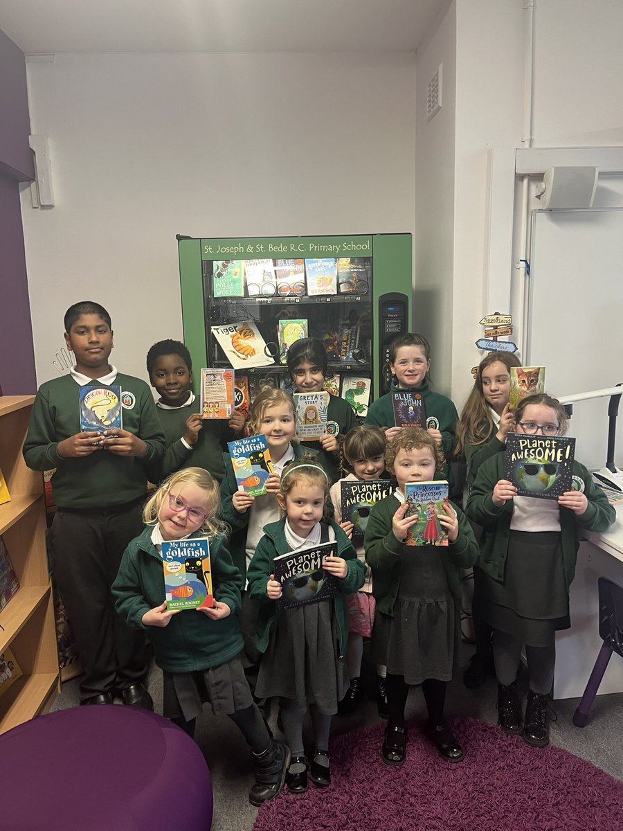 Our library was full of excitement this afternoon with our Reading Champions of Champions this half term, who were lucky enough to have their names pulled from all the Reading champions for this half term in each class. #sjsbREADING #sjsbENGLISH