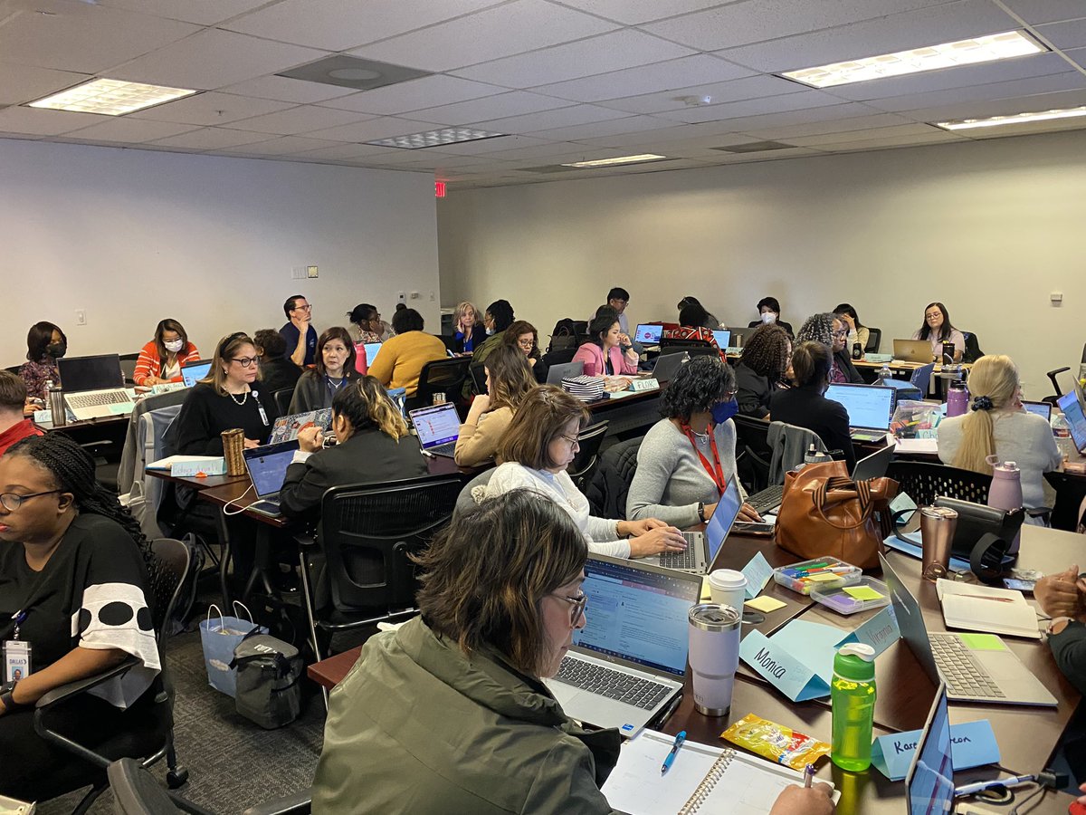 The power of collaboration! The STEM Math team worked with members of the SPED and Early Learning teams to prepare for CILT. @mibroughton @DrEenaSHill @PDL_DallasISD @AngieGaylord @TeamDallasISD