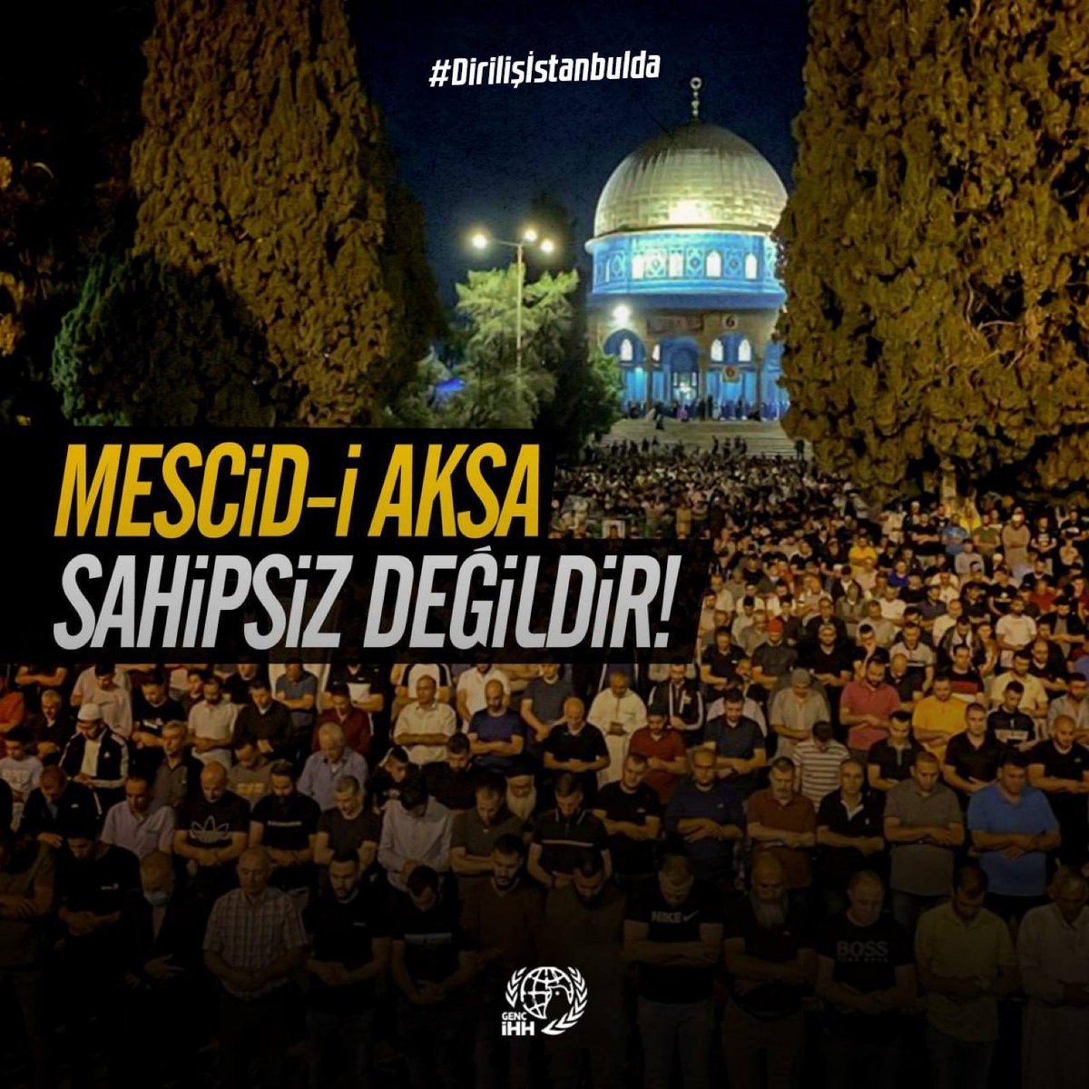 #Dirilişistanbulda
Mescid-ş Aksa sahipsiz Değildir!
