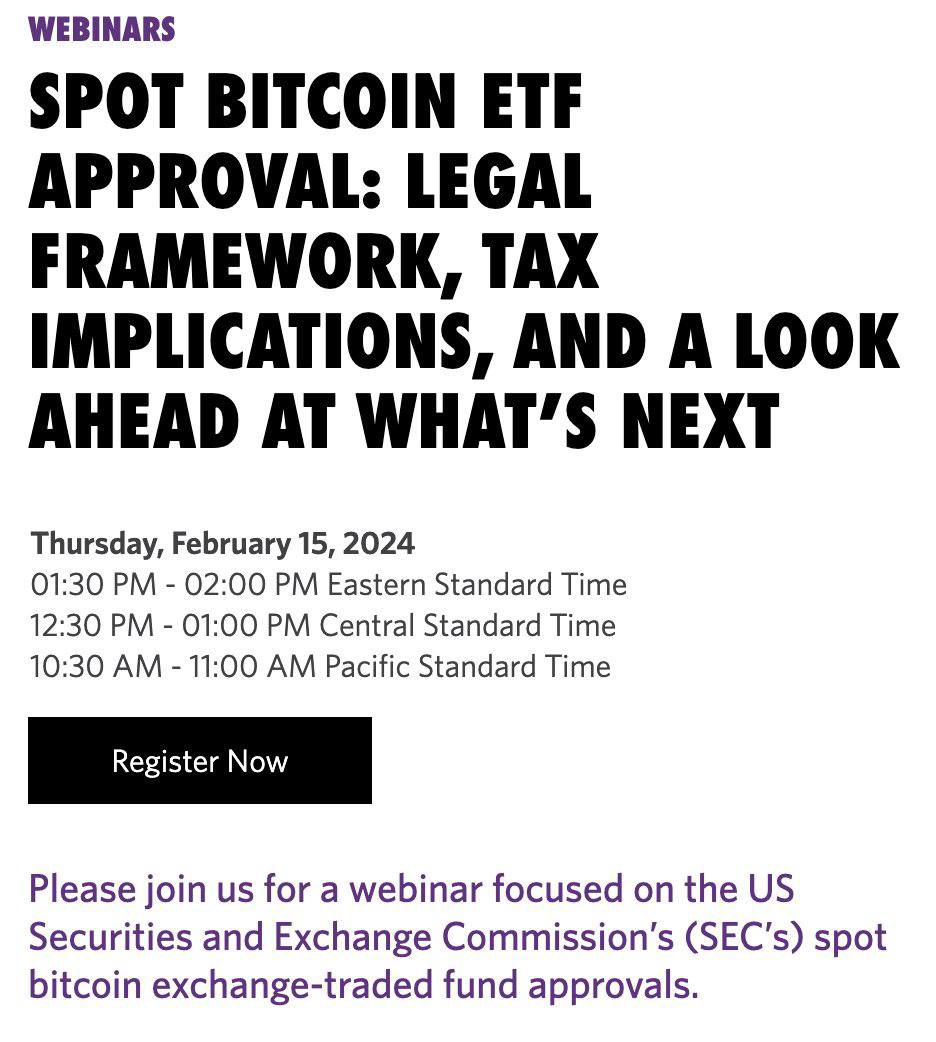 cryptosignalspr's tweet image. #ICYMI: 🏛 Global law firm #MorganLewis hosted a webinar for their clients on spot #Bitcoin #ETFs 👀