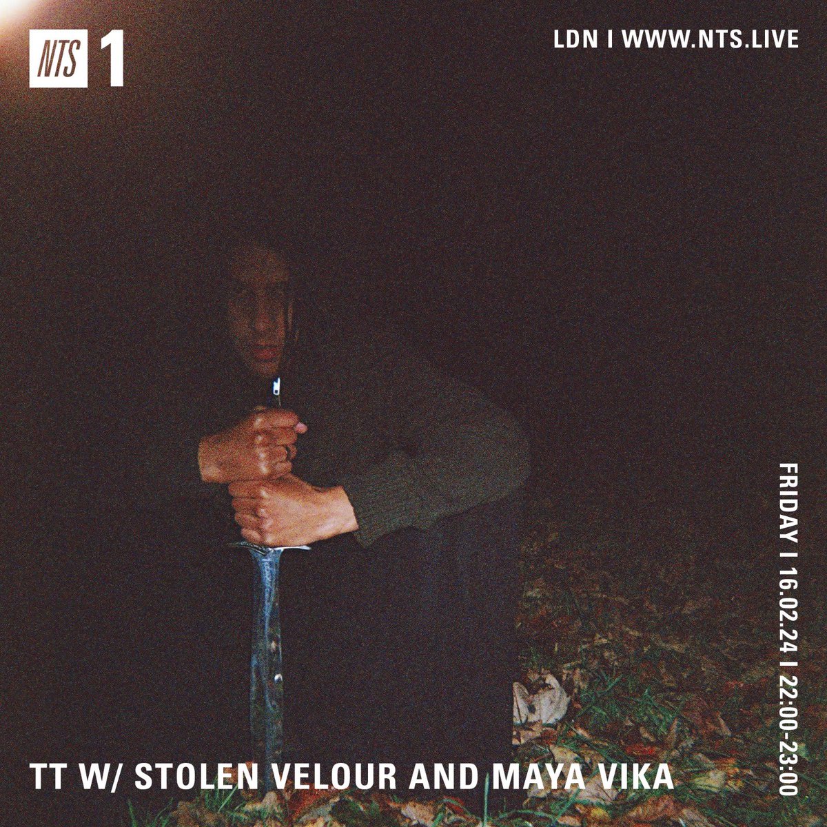 10-11PM tonight with Stolen Velour on @NTSlive ❤️‍🔥 cc. @mayagarside