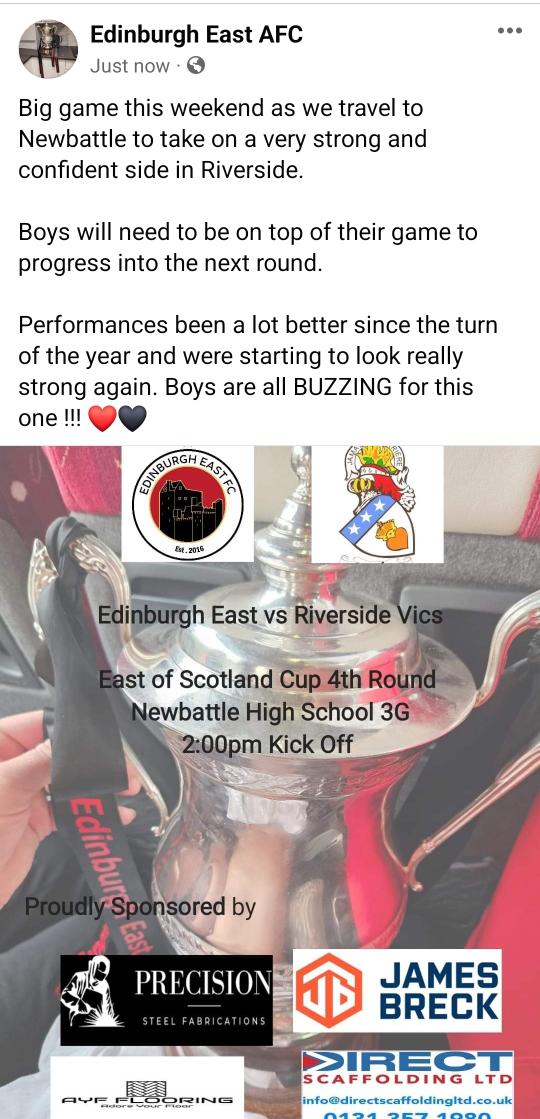 Edinburgh East FC tweet media