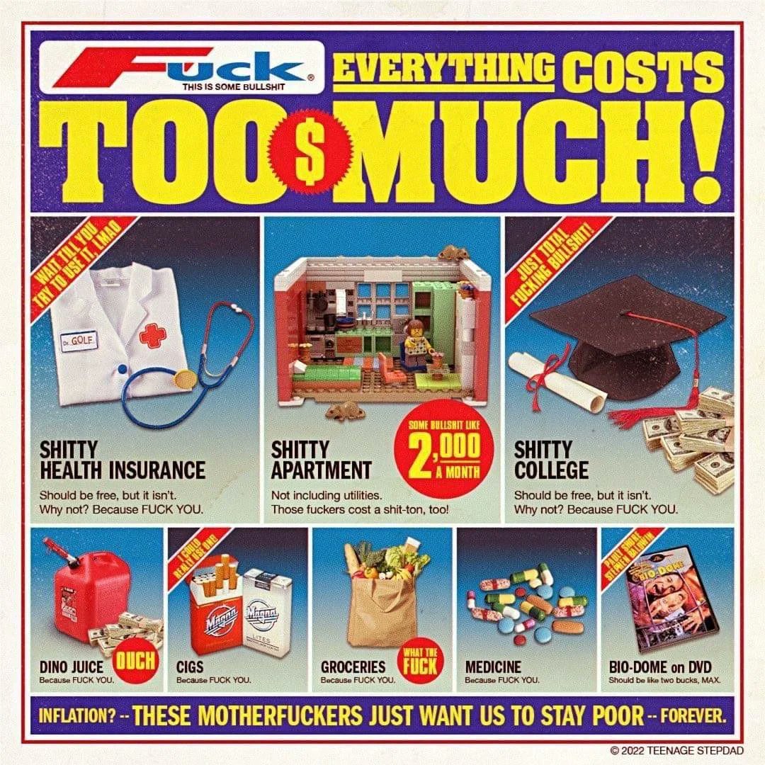 Gritty20202's tweet photo. Everything costs too much! https://t.co/zO6HBNIAEq