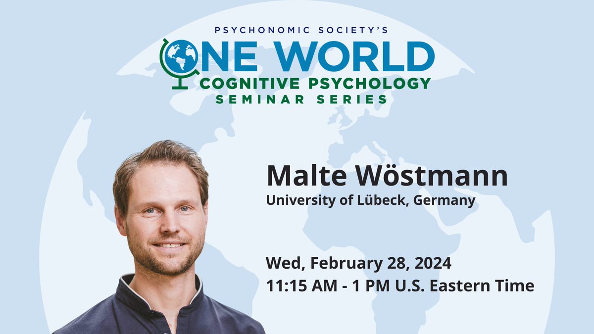 Get ready for the upcoming One World Seminar “Attention, please! Behavioral and neural dynamics of distraction” presented by Malte Wöstmann from the University of Lübeck, Germany. Reserve your complimentary ticket today! bit.ly/3OgE2rH
