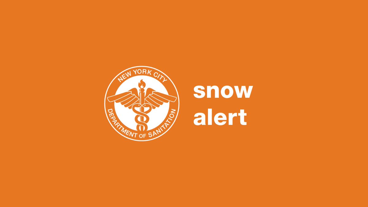 DSNY has issued a Snow Alert for Fri., Feb. 16 at 10pm. Current forecasts call for 1-2” of snow; it's possible southern parts of NYC may see more. Salt spreaders will pre-salt roadways & bike lanes this evening - no more 'forgotten' streets. More: on.nyc.gov/3SEjuL3