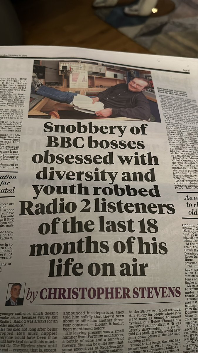 Just reading all the reports on #stevewright , reading how many listeners @BBCRadio2 have lost since Steve being sacked along with @RealKenBruce , begs the question why is @MissHelenThomas and Charlotte Moore still employed by the BBC , surely as licence payers we deserve a say !