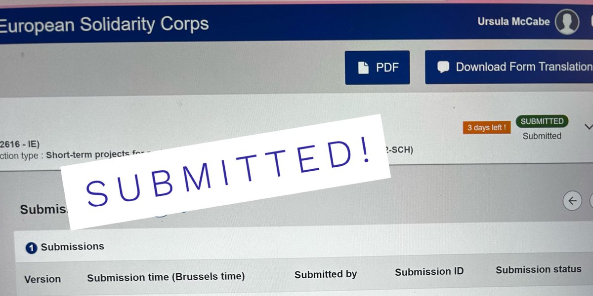 Delighted to have our first #Erasmus+ application submitted! 🎉🌎 Thanks to Jake for all your work on this project. Fingers crossed for new opportunities, collaborations, and adventures ahead! #ErasmusPlus #GlobalEducation @Leargas #inclusion