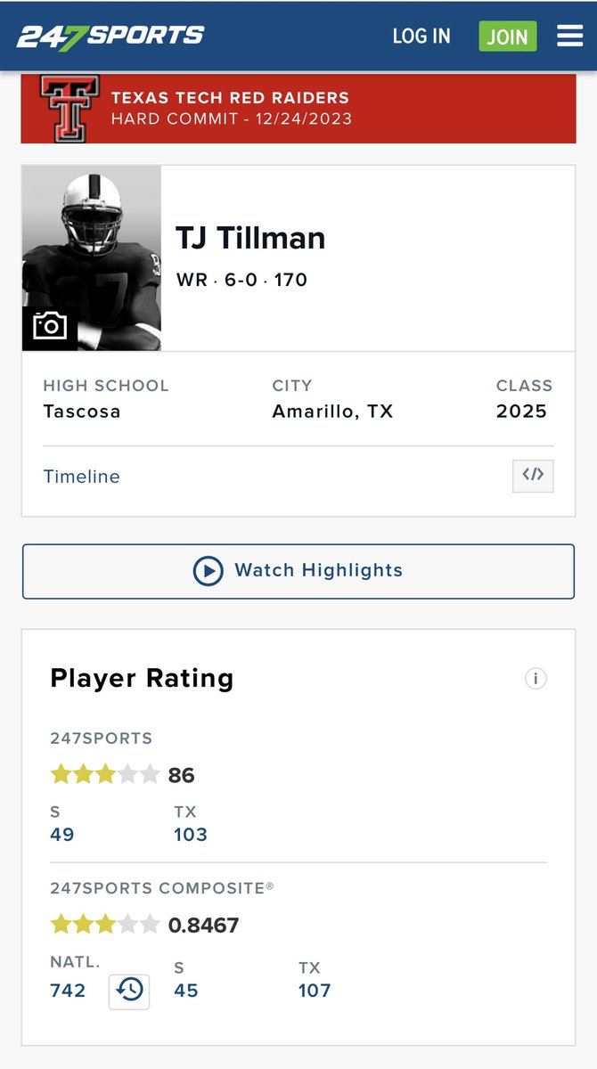 Blessed to be ranked a 3⭐️ by 247 sports !