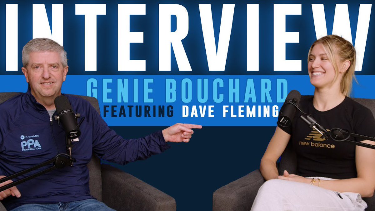 New Episode! @DFlemingSpeaks interviews tennis star 🌟 @geniebouchard! Catch the entire interview on our YouTube channel 📺 youtu.be/ZzOBy_XUyLY?si…