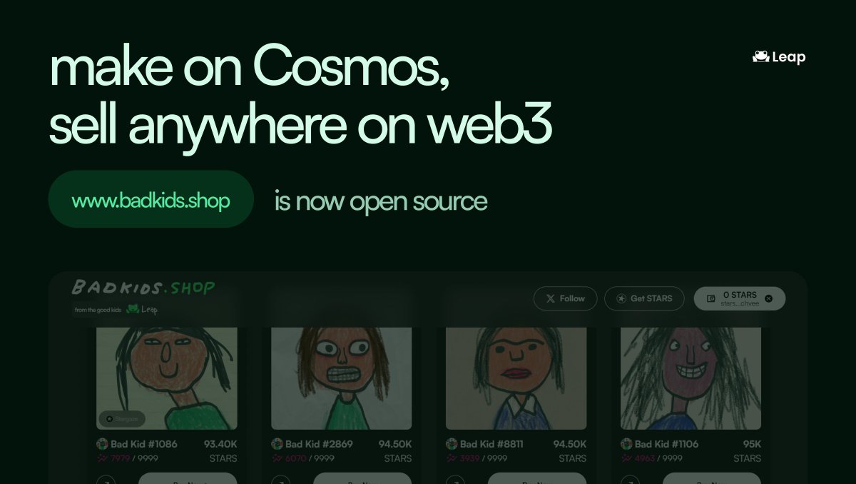 #cosmos NFTs are the hot meta

with our latest release, you can setup your own custom NFT shop for listed collections

💸 enable purchases with any token, including ETH, SOL, ATOM

🦊 sell to anyone, with support for multiple wallets &amp; email logins

let's blow these JPEGs up 🔥