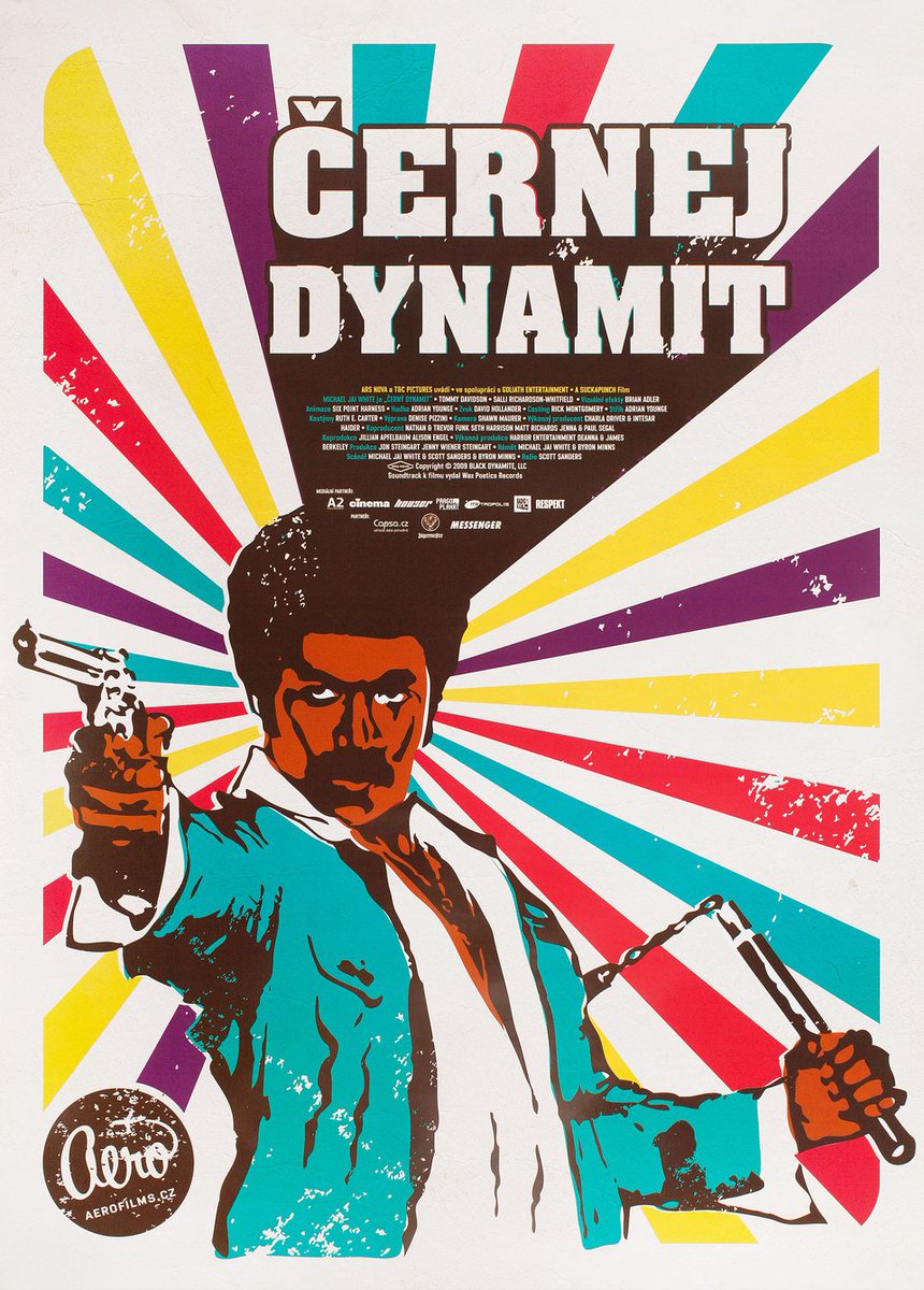 TheFilmFair's tweet photo. Czech film poster for #BlackDynamite (2009 - Dir. #ScottSanders) #MichaelJaiWhite #ArsenioHall https://t.co/cH2z1YP7QU