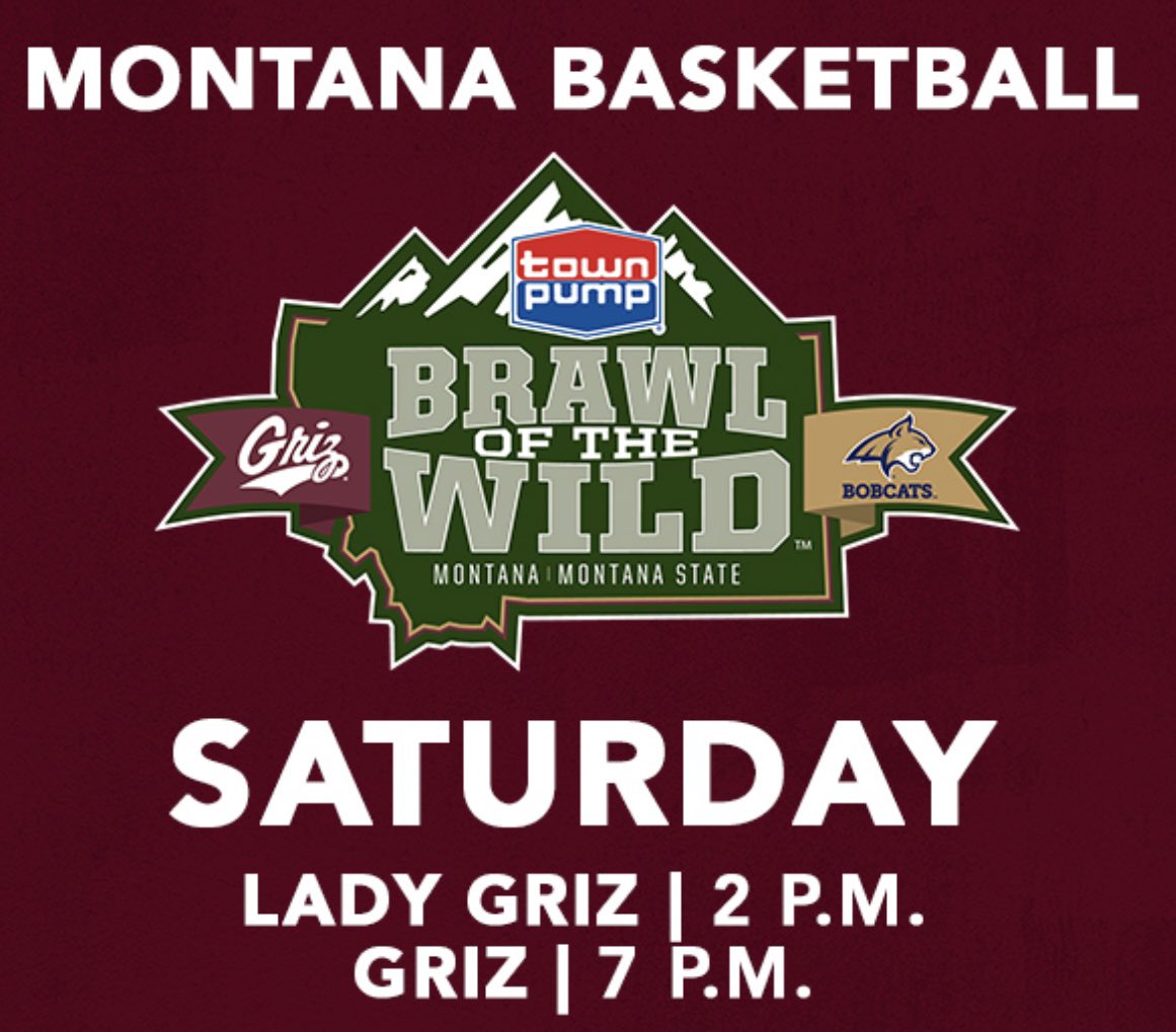 Taking our 12 year old daughter Kennedy to the @MontanaGrizWBB vs the Lady Bobcats Brawl of the Wild basketball game Saturday. @MTtroystrong