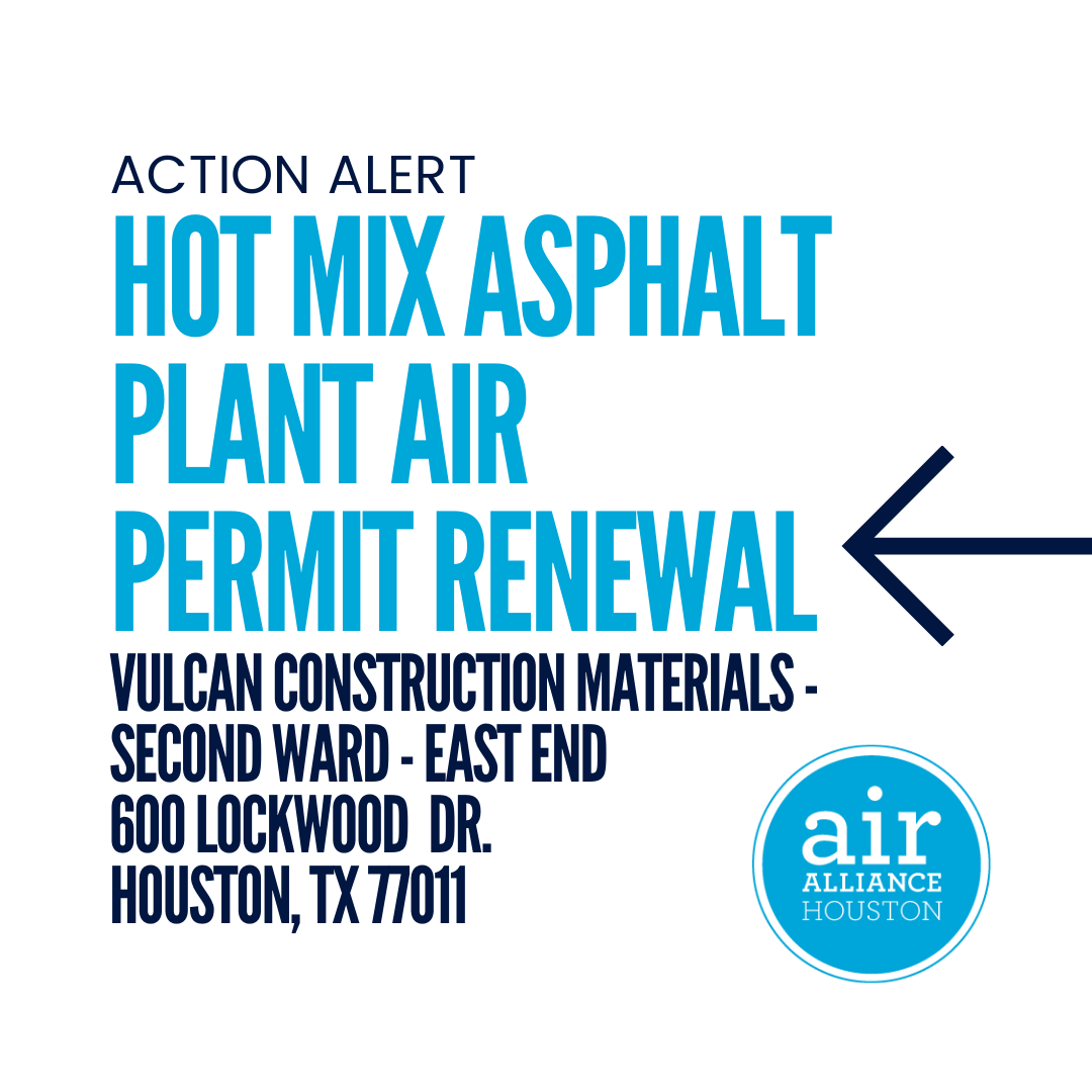 airallianceHOU's tweet photo. π¨ ACTION ALERT π¨
π Vulcan Construction Materials, LLC has applied to the Texas Commission on Environmental Quality (TCEQ) to renew the air permit for its asphalt plant at 600 Lockwood Drive, Houston, Texas 77011. The facility produces hot mix asphalt.
#Houston #SecondWard https://t.co/GWULTDqyry