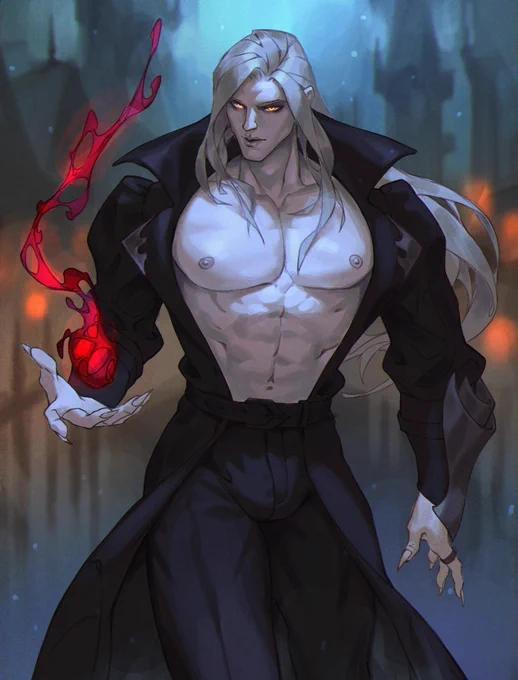 Meet a beautiful man with long white hair AdamGift to  
