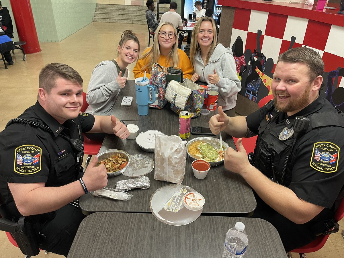 HHS_Jackson's tweet photo. Happy School Officer Day! Thanks to Officer Grabill and Officer Hunley for all you do! Missing Sgt. Williams today! https://t.co/MpsTHoQD6c