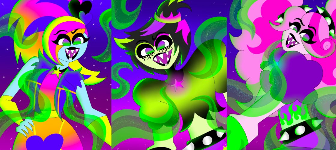 Happy #IndieAnimationDay 💜💚 we don’t have much to show yet with Serial Sirens🪩 BUT! We can’t WAIT for y’all to watch the pilot! Thank you for your constant support, and we wish you all a FANTASTIC #IndieAnimationDay 🎤💜💚