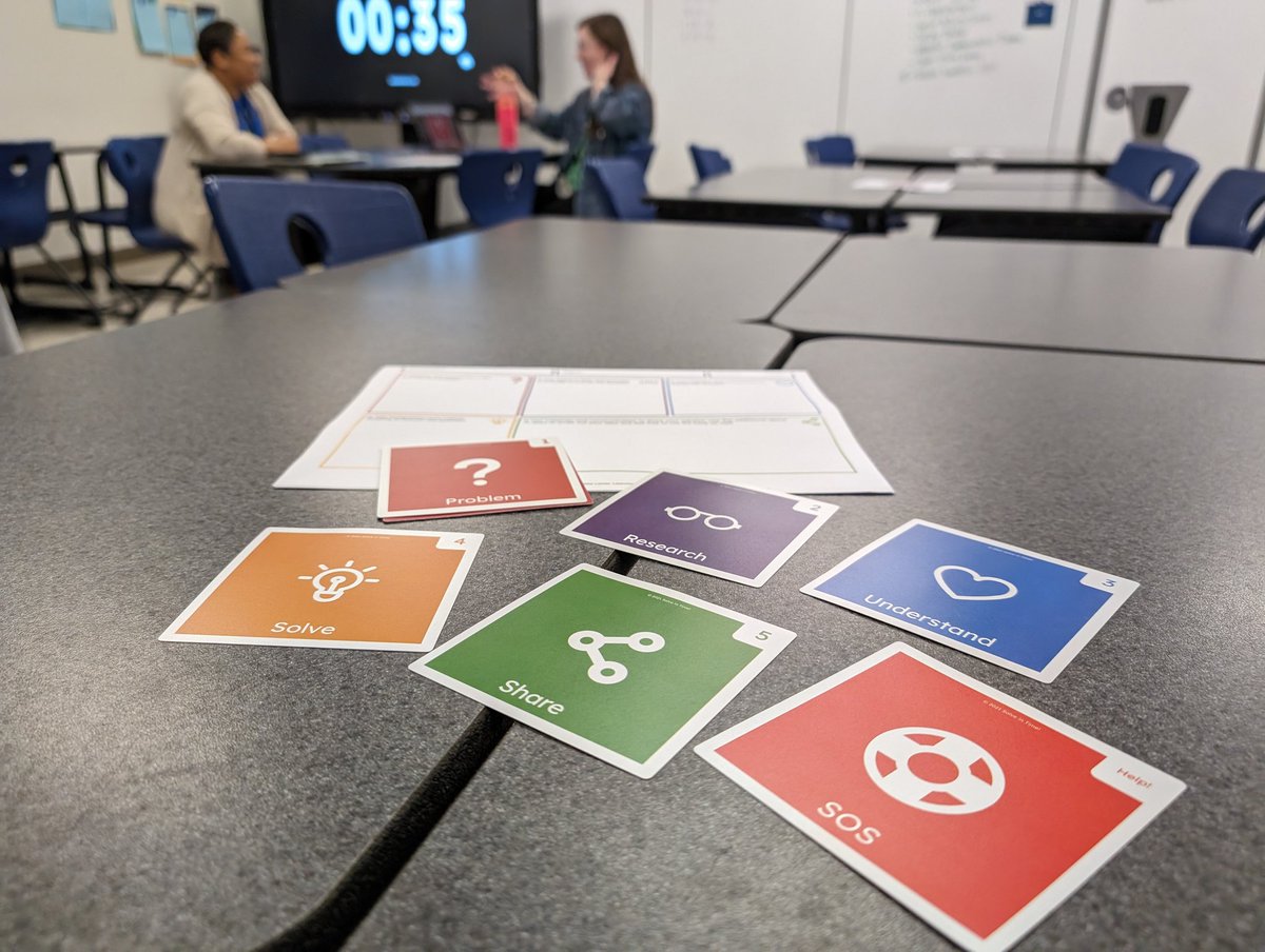 🧠 Always love the opportunity to 'Delve into Design Thinking with Solve in Time!' and spend some time solving relevant classroom challenges with teachers! #MISDPawPalooza #MISDLearns @solveintime