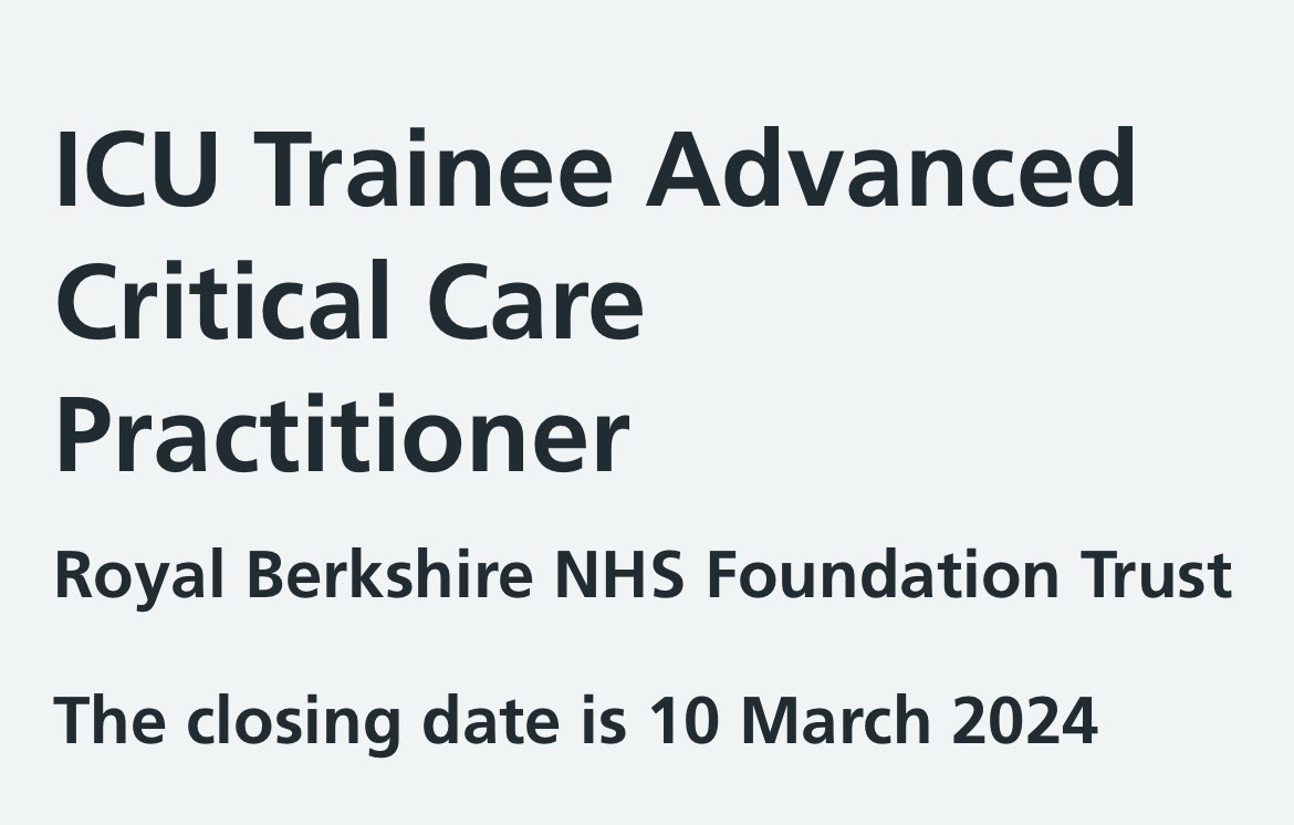 Trainee ACCP job open for applications now 🤩 beta.jobs.nhs.uk/candidate/joba…