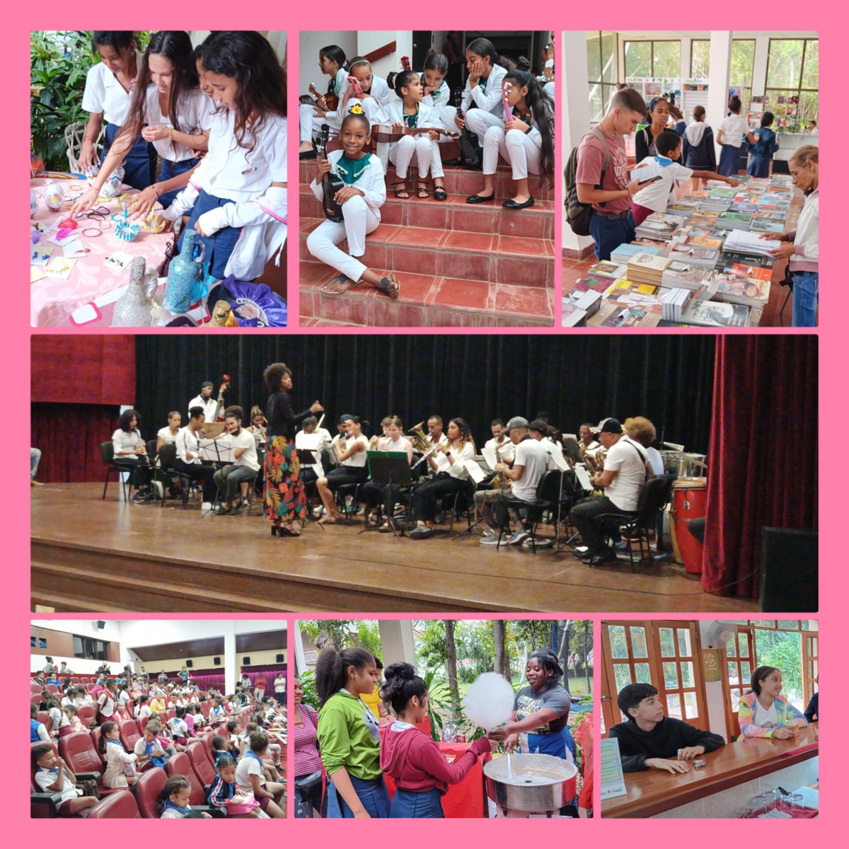 Instantánea de la gala de inauguración de la Feria Internacional del Libro de La Habana, 2024, en la sede de la Fundación de Nuevo Cine Latinoamericano.
#FILCUBA2024 <a href="/feria_habana/">Feria del libro La Habana</a>   <a href="/Artex_artecuba/">Artex Promociones Artísticas y Literarias.Cuba</a> <a href="/cubano_libro/">Instituto Cubano del Libro</a> <a href="/cubacineicaic/">Cubacine ICAIC</a>