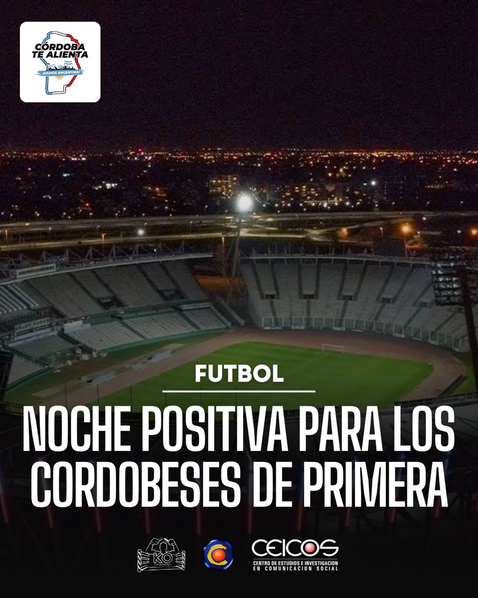 CbaTeAlienta's tweet photo. 🔝NOCHE CORDOBESA POSITIVA

📊 Se desarrollo la fecha 5 de la Copa de La Liga 2024 con buenos resultados para los representantes cordobeses en la elite del futbol argentino. https://t.co/6MiTNeMJUO