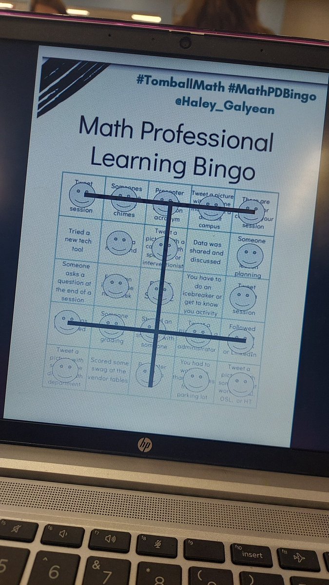 POelschlegel's tweet photo. BINGO! Best district math support around! @DaveSurdovel @haley_galyean #TomballMath #MathPDBingo https://t.co/LoZ4R4P59O