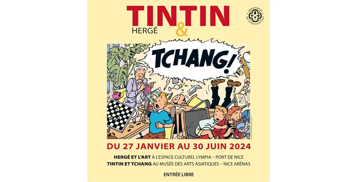 Tintin_Spain's tweet photo. 'TINTÍN, HERGÉ Y TCHANG' DOBLE EXPOSICIÓN EN NICE (FRANCIA)
https://t.co/mH1bJAxqM3
#tintin #herge #tchang #expo #nice https://t.co/Chg5oxNILt