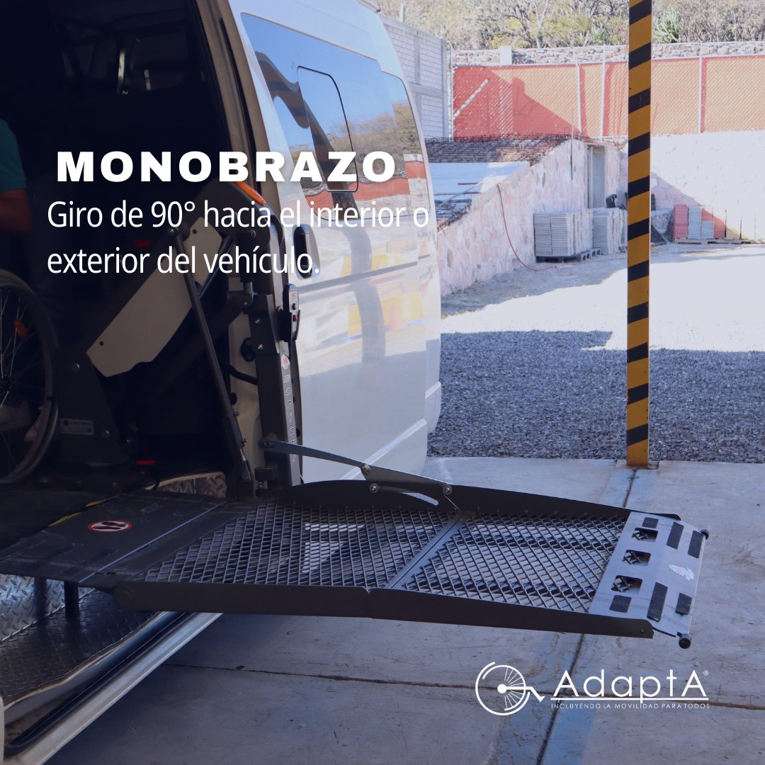 adaptaofficial's tweet photo. Conoce la Plataforma Monobrazo para subir a tu vehículo de forma segura y fácil, cuenta con un giro de 90 grados para mayor comodidad. 

#adapta #vehiculos #transportacion #plataforma #monobrazo #coches #comodidad https://t.co/4ME5sOy4XL