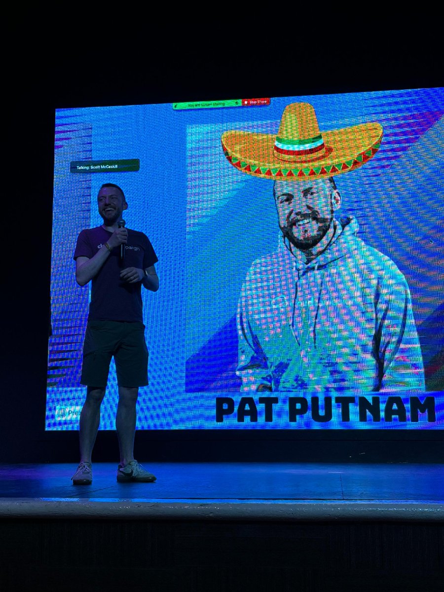 _RyanBorn's tweet photo. We recently had our Cloud Campaign annual retreat (in Cancun this year) and I had the honor of announcing our 2023 Campaigner of the Year.

This individual is nominated by their peers for living Cloud Campaign's core values day in and day out. With a landslide of 27% of all vo... https://t.co/npn4aKWj4g