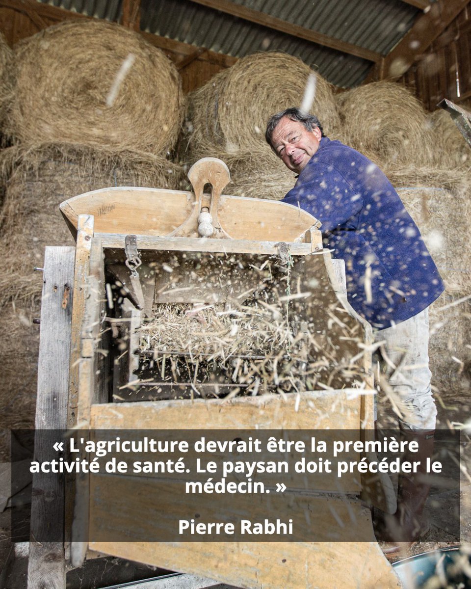 « L'agriculture devrait être la première activité de santé. Le paysan doit précéder le médecin. »
Tout est dit ! Comme souvent avec Pierre Rabhi, il n'y a rien à ajouter... 

 #PierreRabhi #agroecologie #ecologie #permaculture #organicfarming