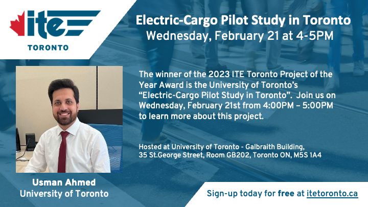 Join us for ITE Toronto: 2023 Project of the Year Register here: lnkd.in/gYXDQfAu