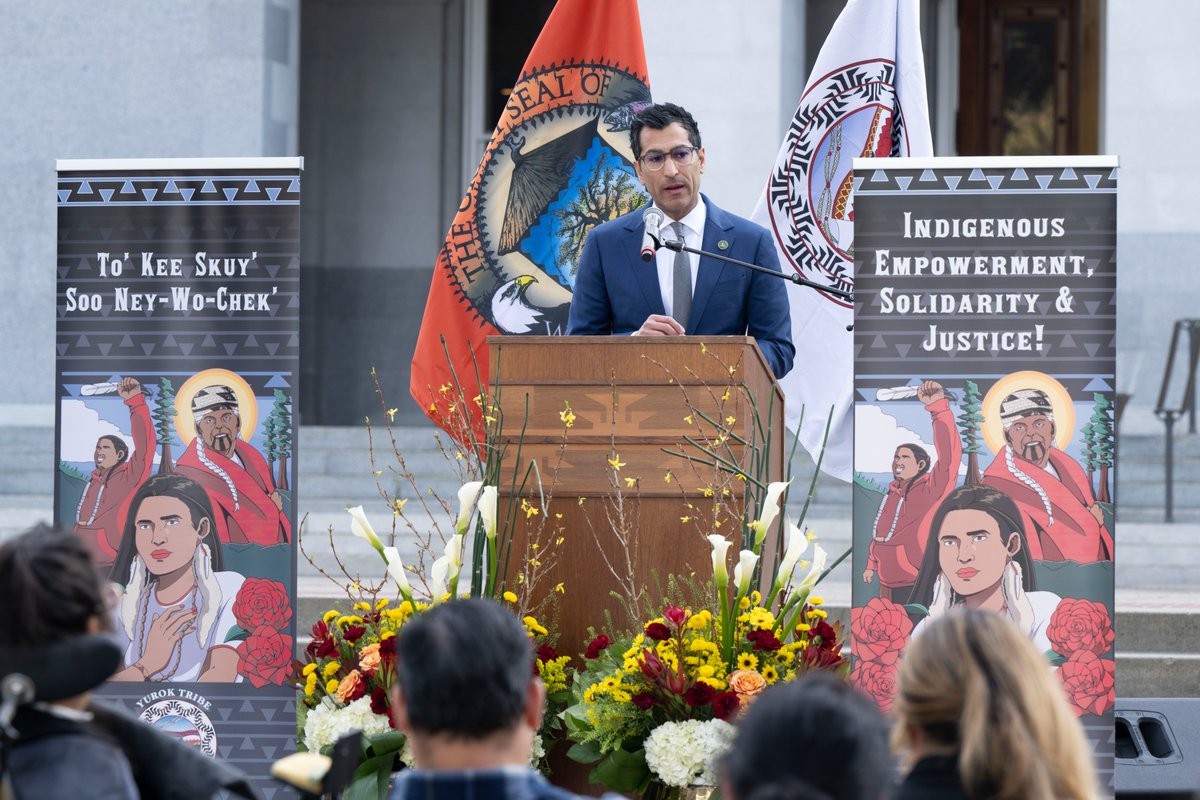 Honored to stand in solidarity this week with my friend and colleague @AsmJamesRamos for justice, resolution, and peace for murdered and missing Native and Indigenous people in California.