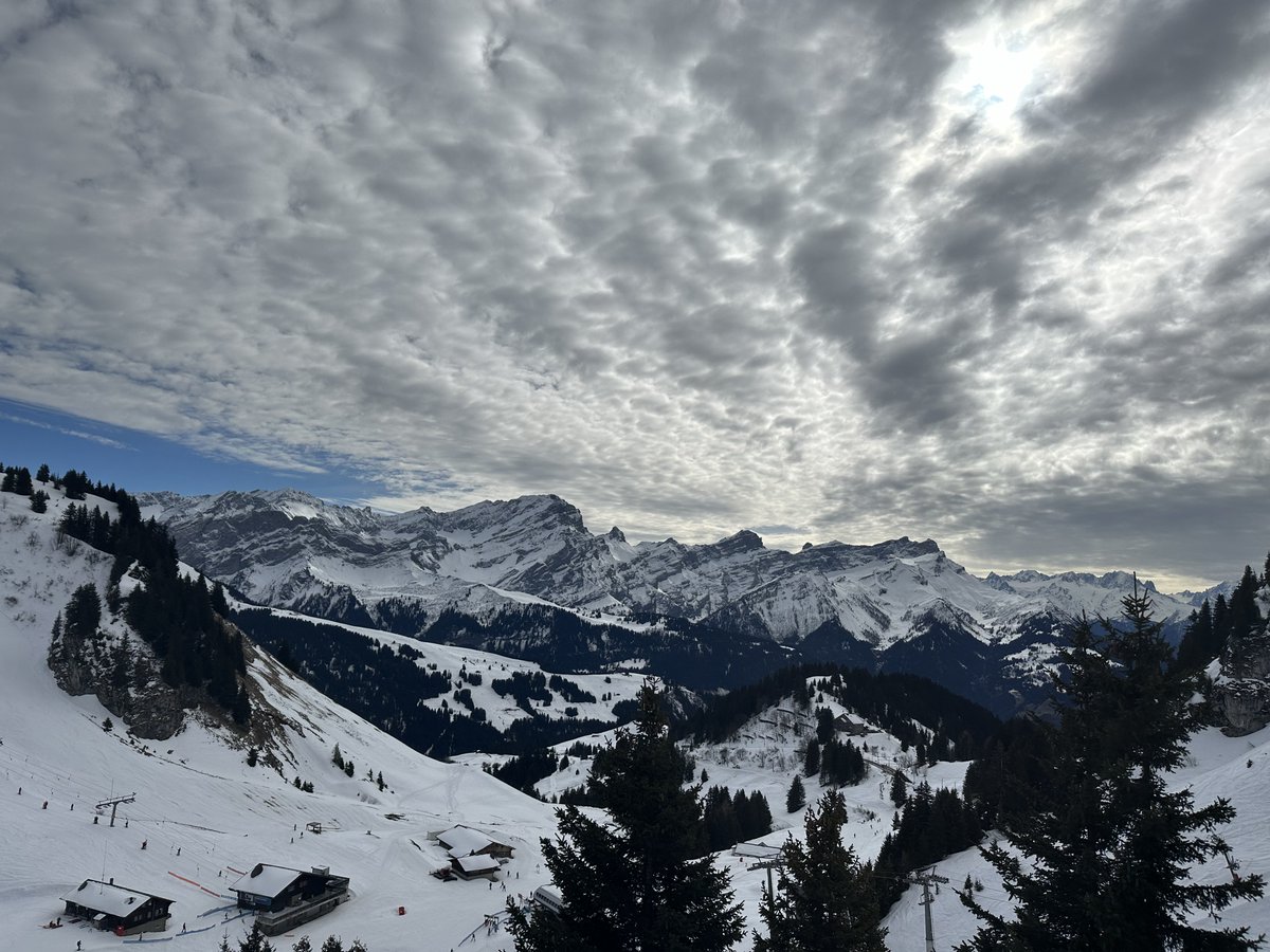 Great ski day with our lab and ⁦@ssusstrunk⁩ ‘s lab. Actually a multimodal ski day (hiking, snowshoeing, skiing and ski touring, make your guess;) in #Villars