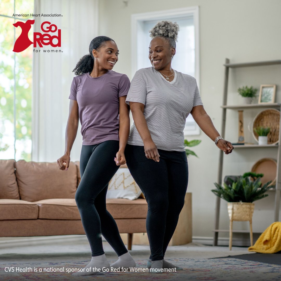 Many cardiac and stroke events can be prevented with awareness of risk factors and lifestyle changes. This #HeartMonth, make your health a priority. Encourage the women in your life to do the same. @CVSHealth is a national sponsor of @GoRedForWomen.