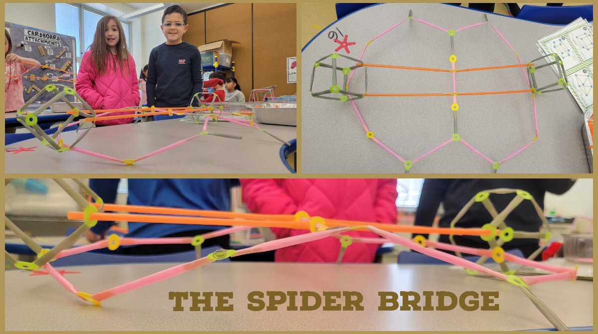 StemEmk's tweet photo. 2nd grade learned about composite shapes, architecture, and bridges from around the world. They built their own stable, free-standing bridges using @strawbees that could withstand quick stress-tests! @EWRSDK12 @NicoleFoulksEMK @mr_mtozzi #STEM4Them https://t.co/etGQHyqasF