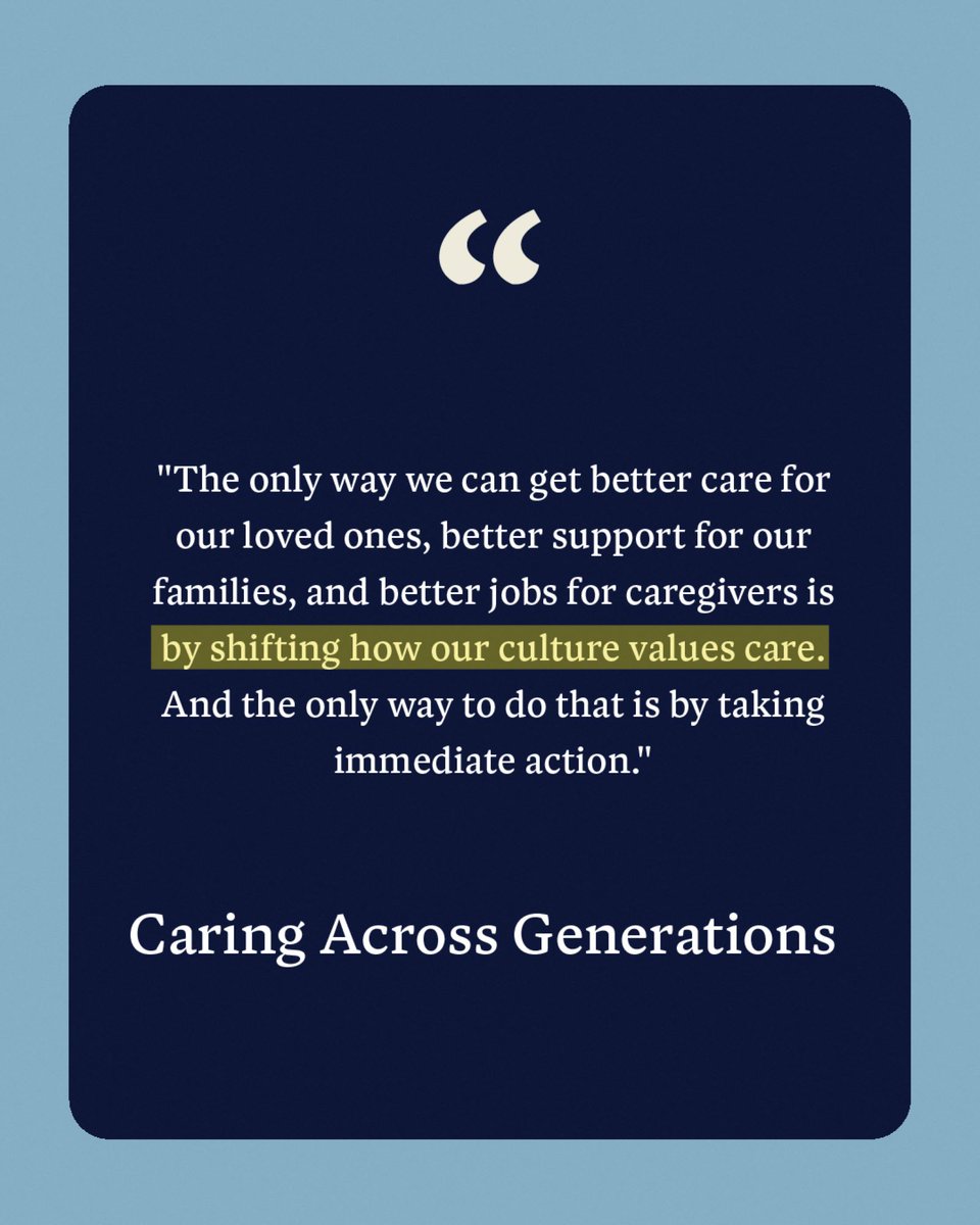 On #NationalCaregiversDay, I’m thinking about the need for a caregiving system that enables everyone to care for themselves and their loved ones on their own terms.

@pivotalventures' partner @CaringAcrossGen is building a nationwide movement to transform the way we care.